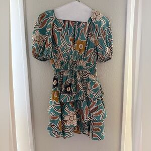 Ulla Johnson Farah Tiered Silk dress - size 4